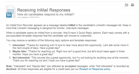 New Inmail experience