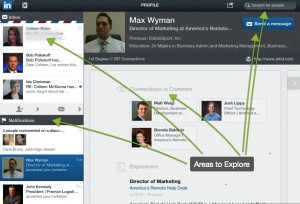 inbox on the linkedin ipad app