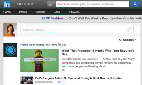 Pulse in LinkedIn