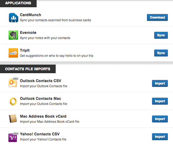 Contacts Applications