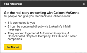Reference Check LinkedIn