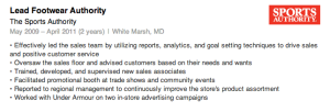 Example of a good job description on LinkedIn.
