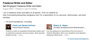 Example 2 of a good job description on LinkedIn.