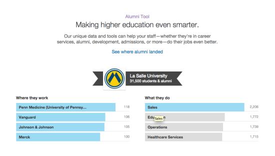 LinkedIn's Alumni Tool