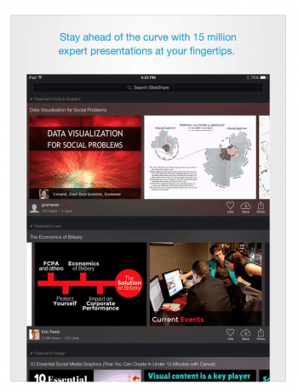 LinkedIn slideshare ipad