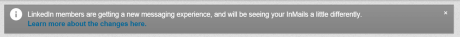 new inmail exp notification