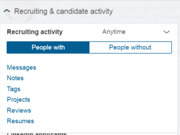 recruiter new activity