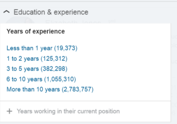 recruiter new yrs of exp