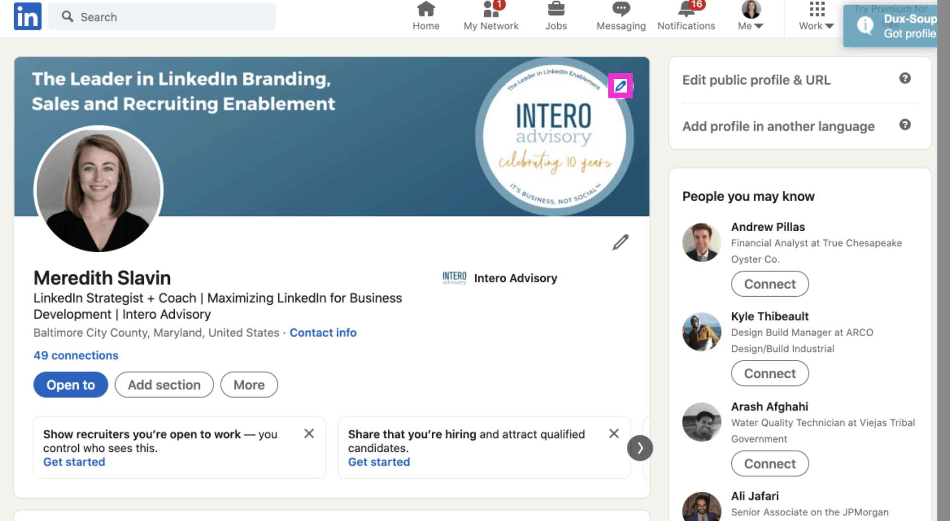 How to Change Your LinkedIn Background