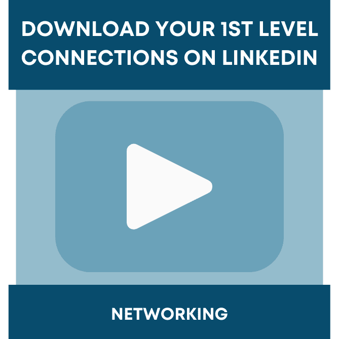 How to Download Your 1st Level Connections on LinkedIn