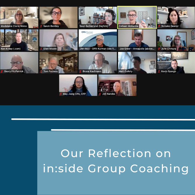 Our Reflection on in:side Group Coaching