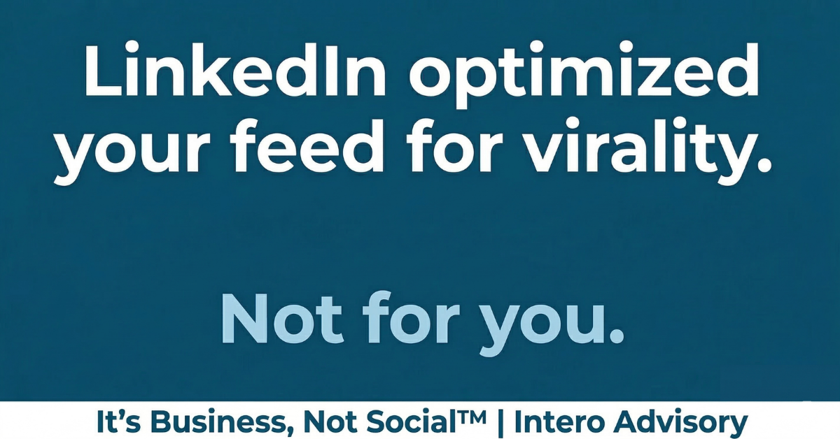 Your Network Is Posting. You Just Can't See It.